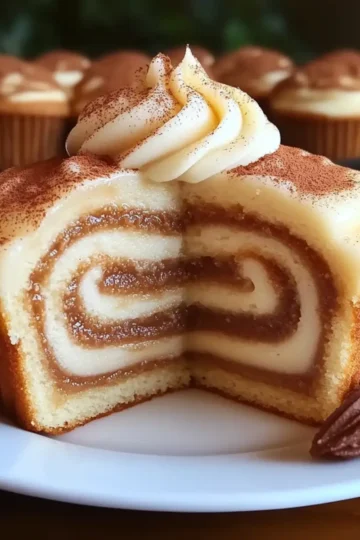 Cinnamon Roll Cupcakes