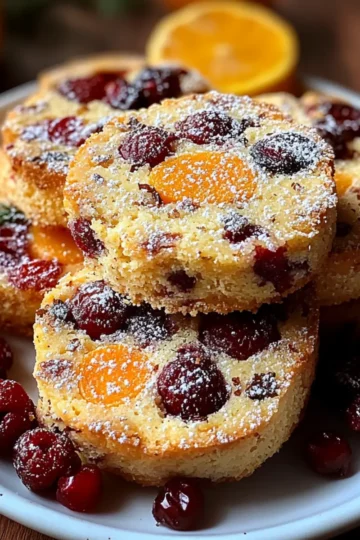 Cozy Cranberry Orange Shortbread