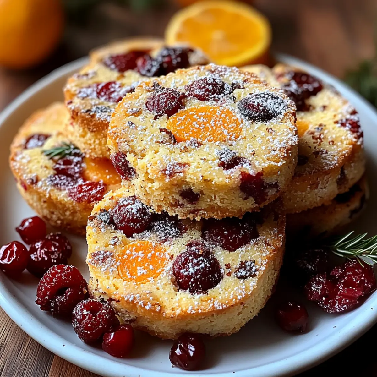 Cozy Cranberry Orange Shortbread