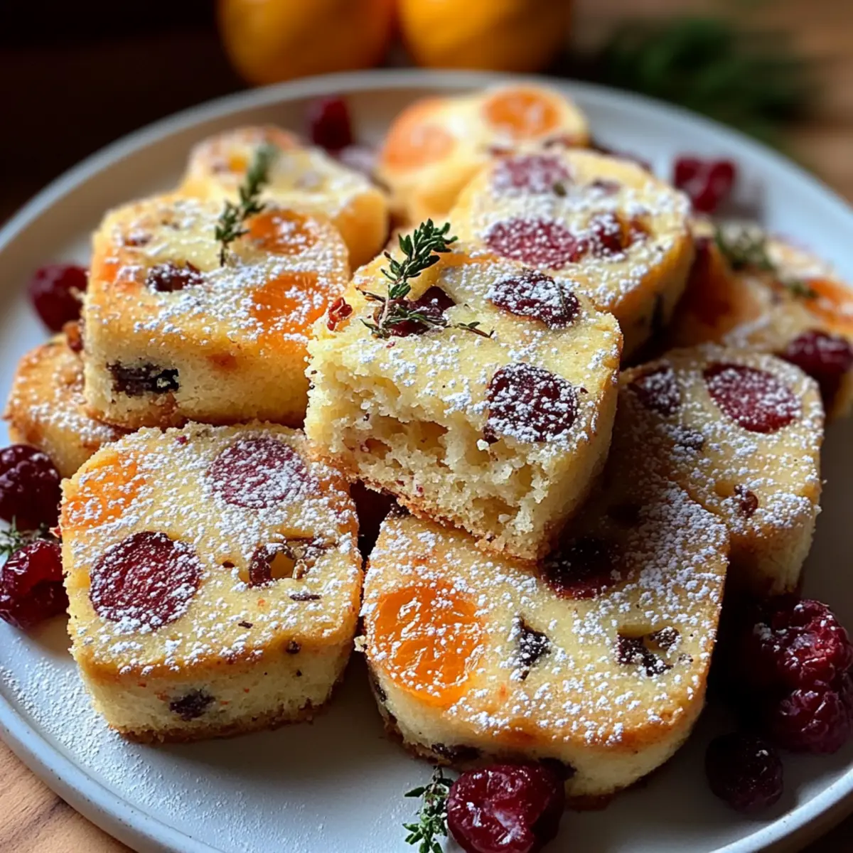 Cozy Cranberry Orange Shortbread