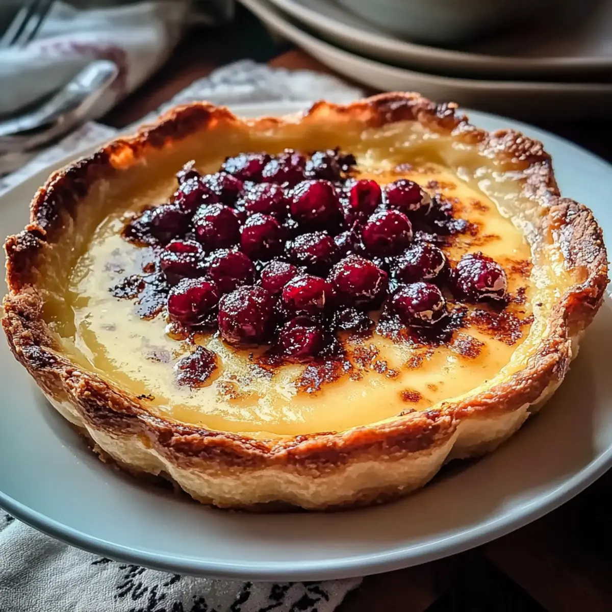 Cranberry Custard Pie