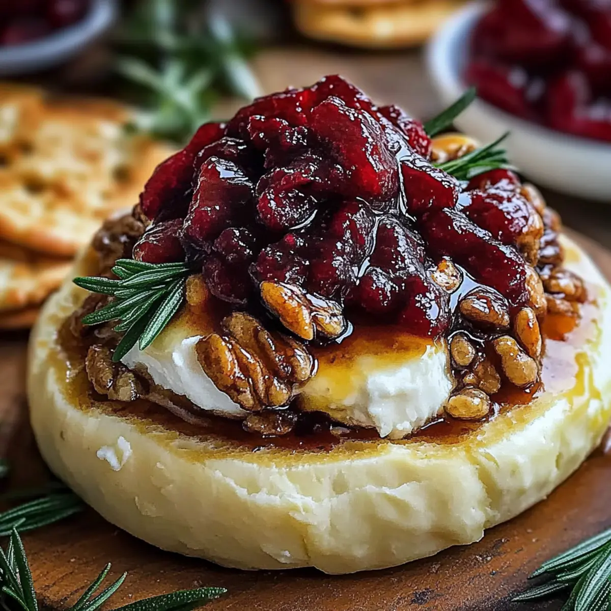 Cranberry Pecan Baked Brie