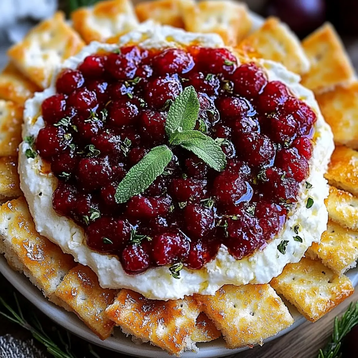 Cranberry Whipped Feta Dip