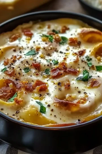 Creamy Alfredo Lasagna Soup