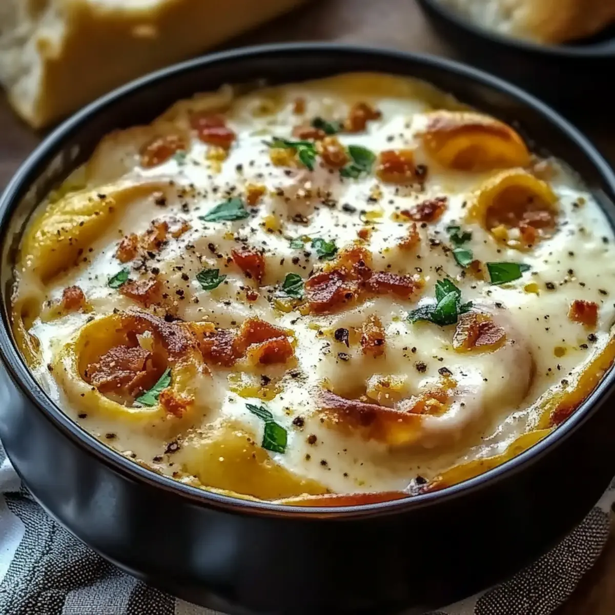 Creamy Alfredo Lasagna Soup