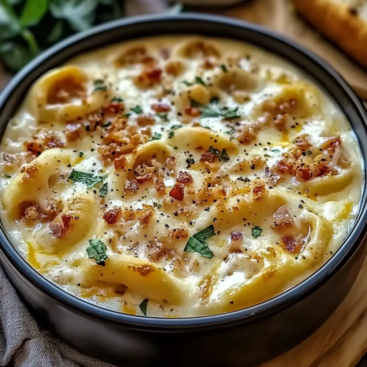 Creamy Alfredo Lasagna Soup