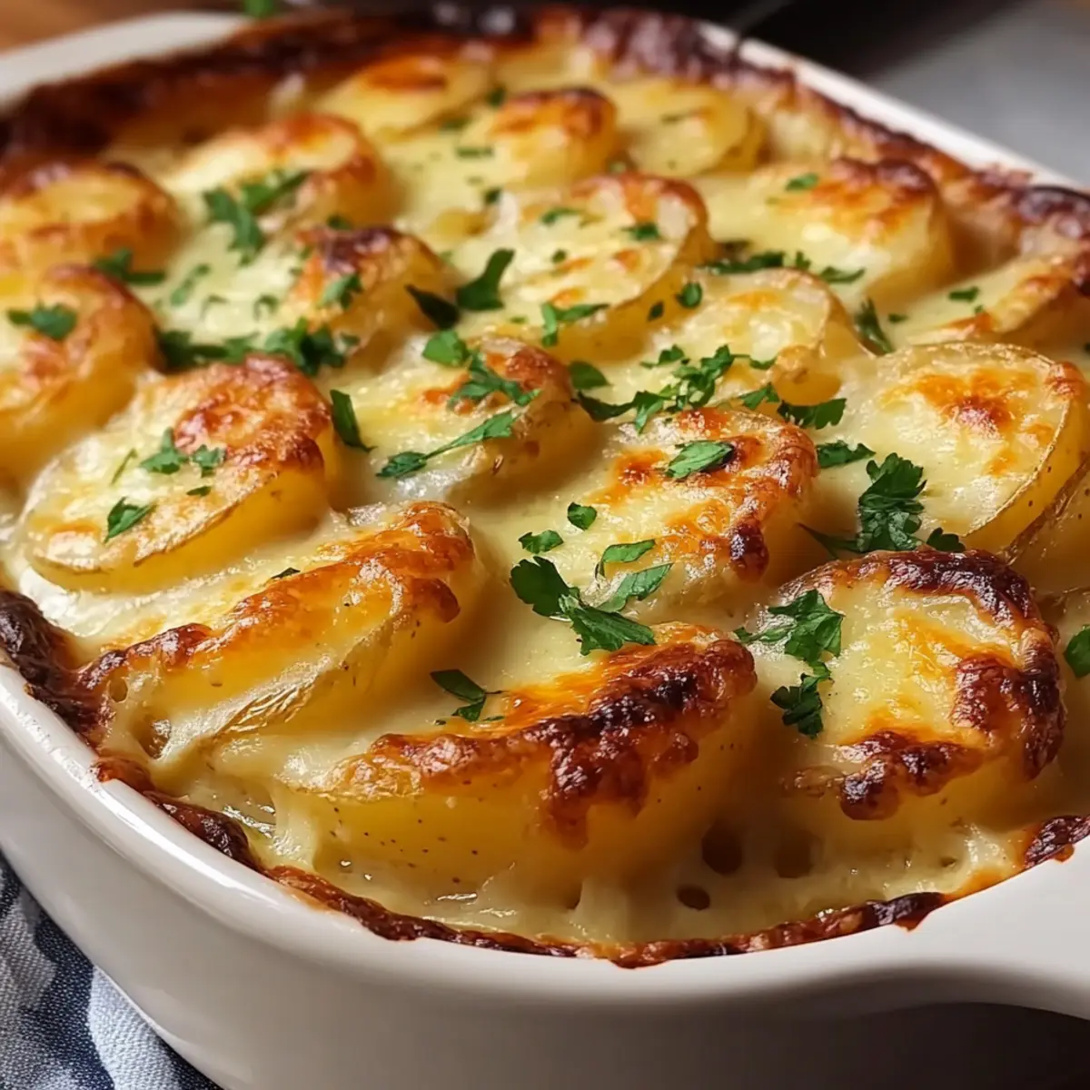 Creamy Cheesy Au Gratin Potatoes