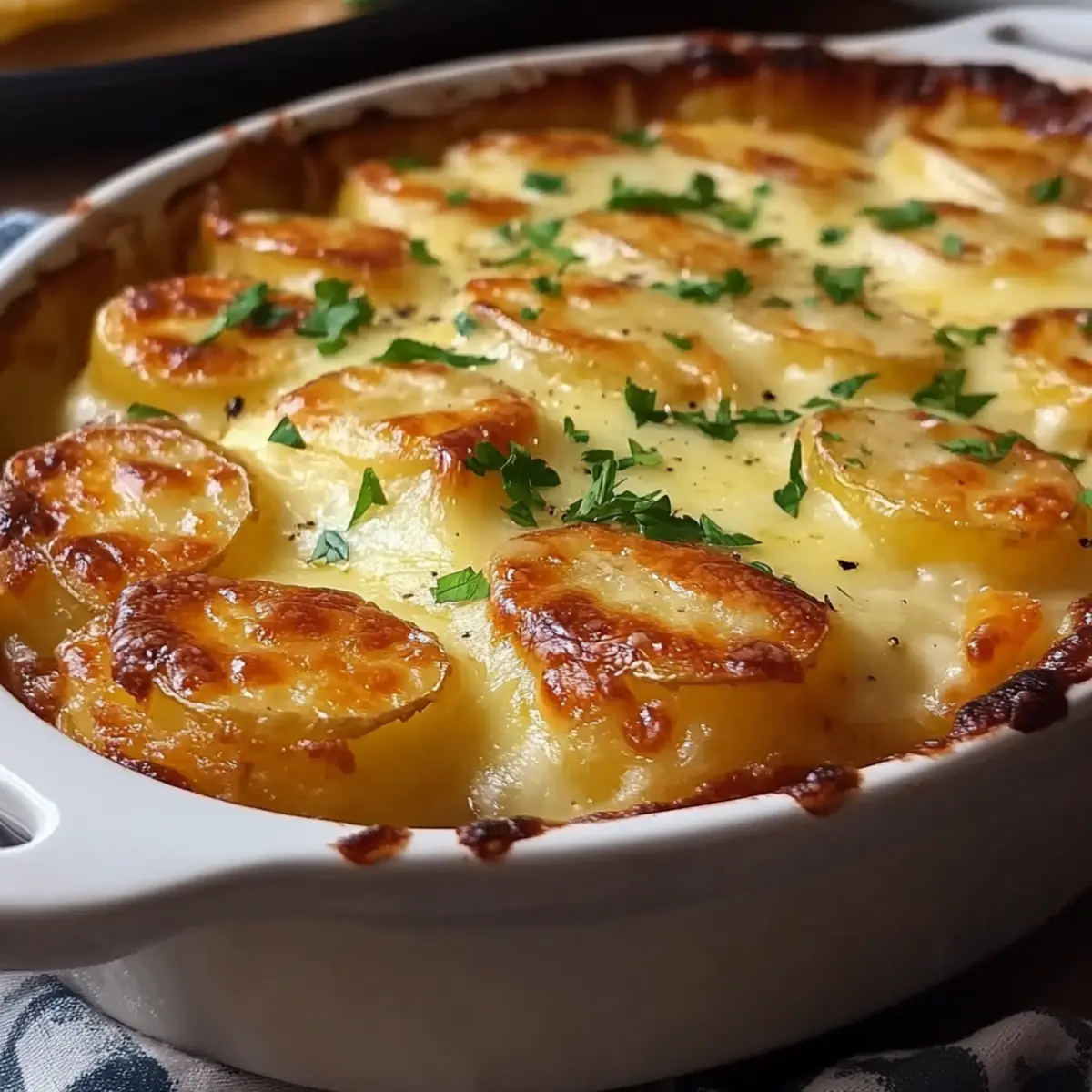 Creamy Cheesy Au Gratin Potatoes