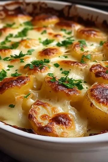 Creamy Cheesy Au Gratin Potatoes