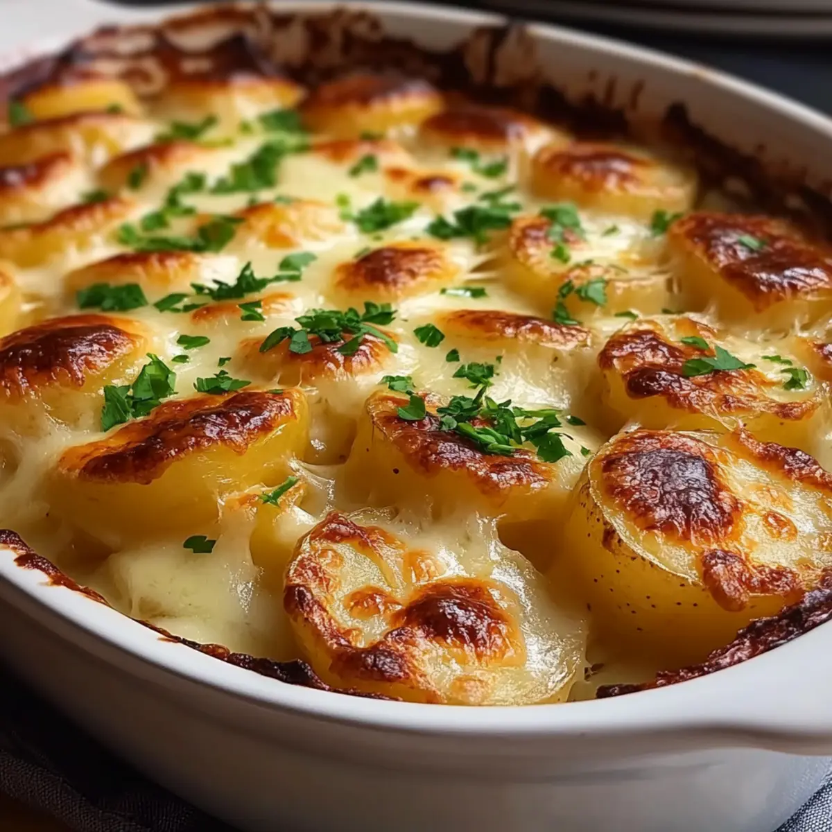 Creamy Cheesy Au Gratin Potatoes