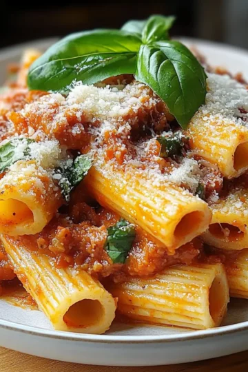 Creamy Spicy Italian Rigatoni