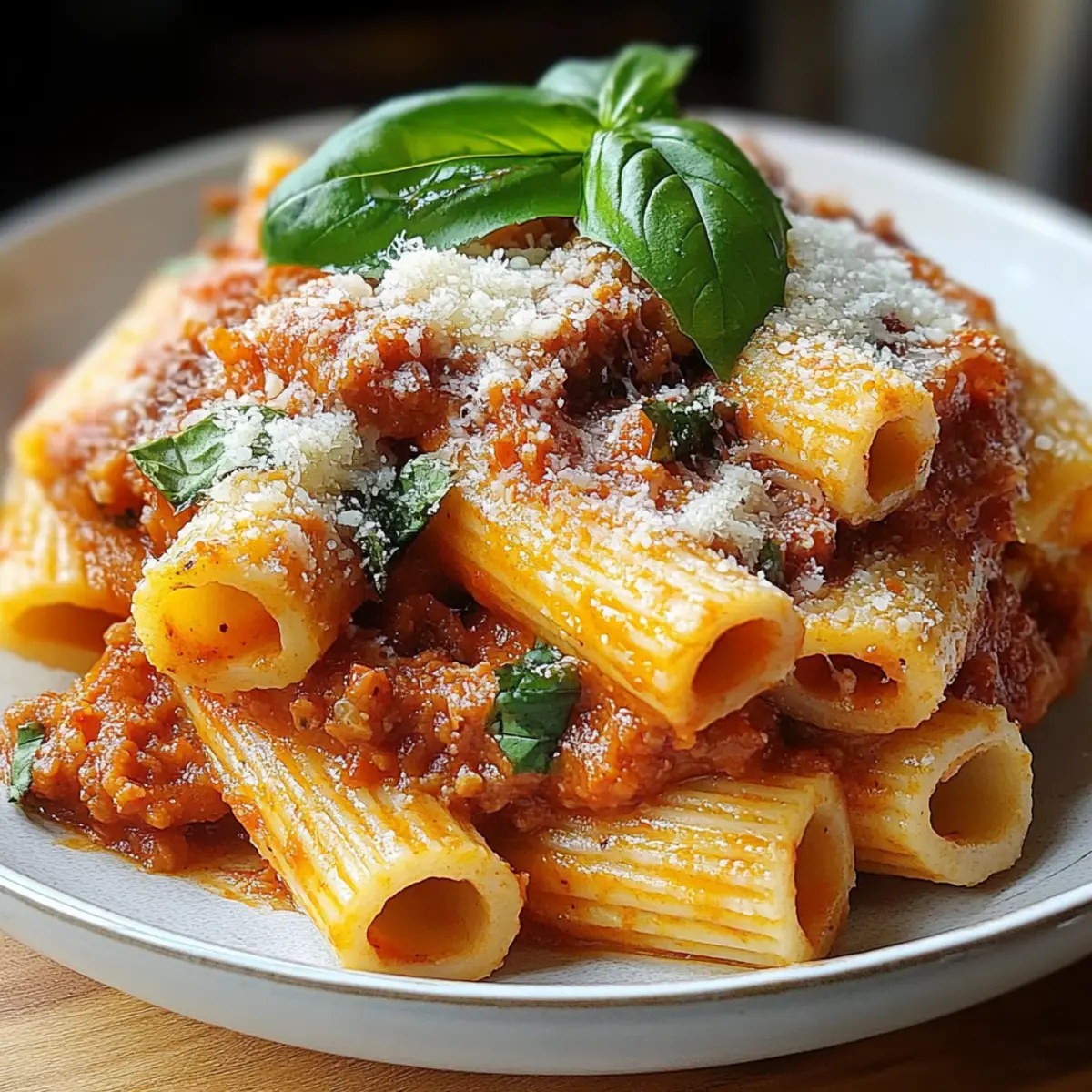 Creamy Spicy Italian Rigatoni