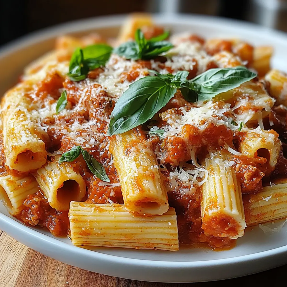 Creamy Spicy Italian Rigatoni