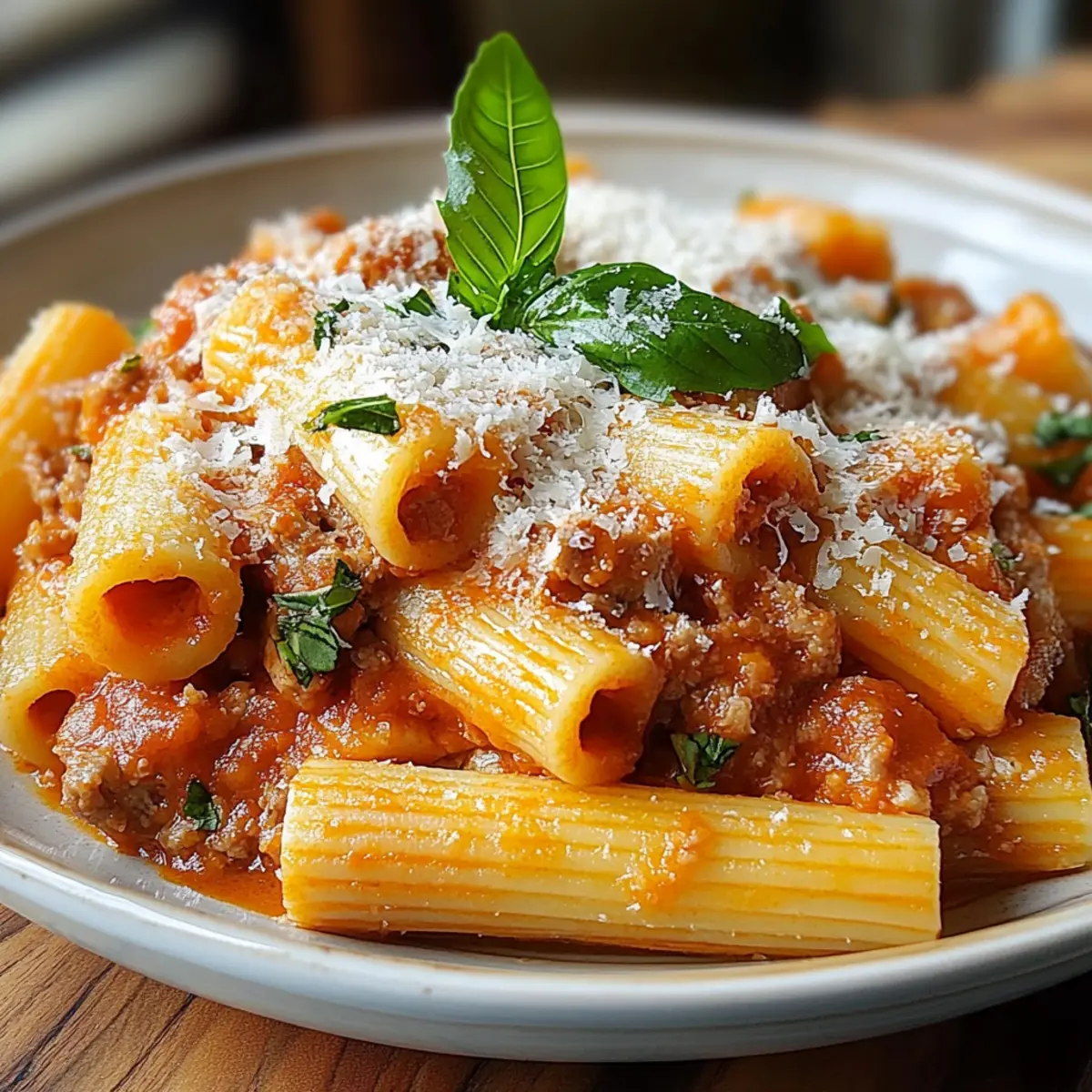 Creamy Spicy Italian Rigatoni