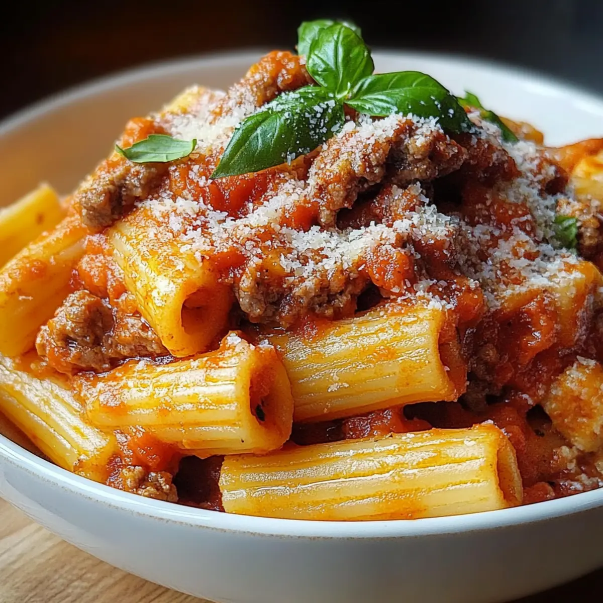 Creamy Spicy Italian Rigatoni