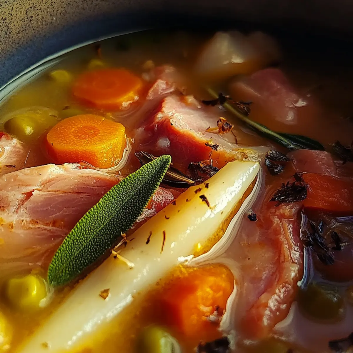 Crockpot Ham and Bean Soup
