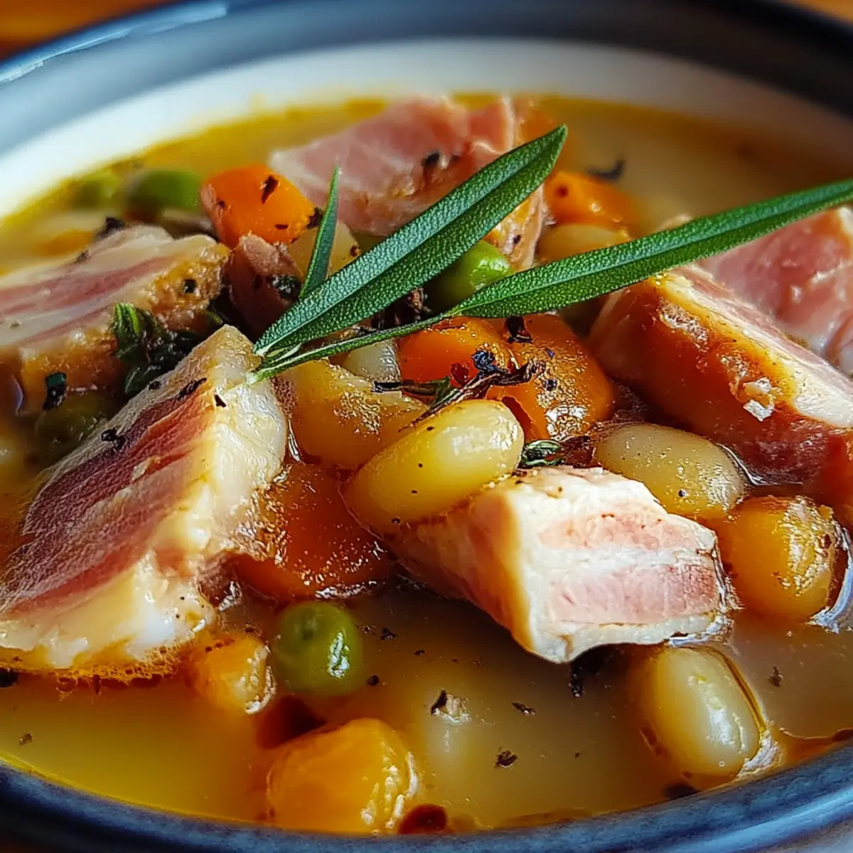 Crockpot Ham and Bean Soup