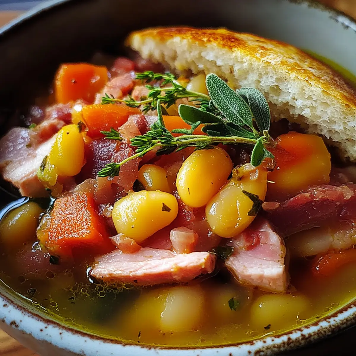 Crockpot Ham and Bean Soup