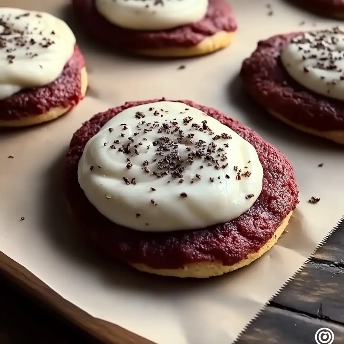 Crumbl Copy Cat Red Velvet Cupcake Cookies