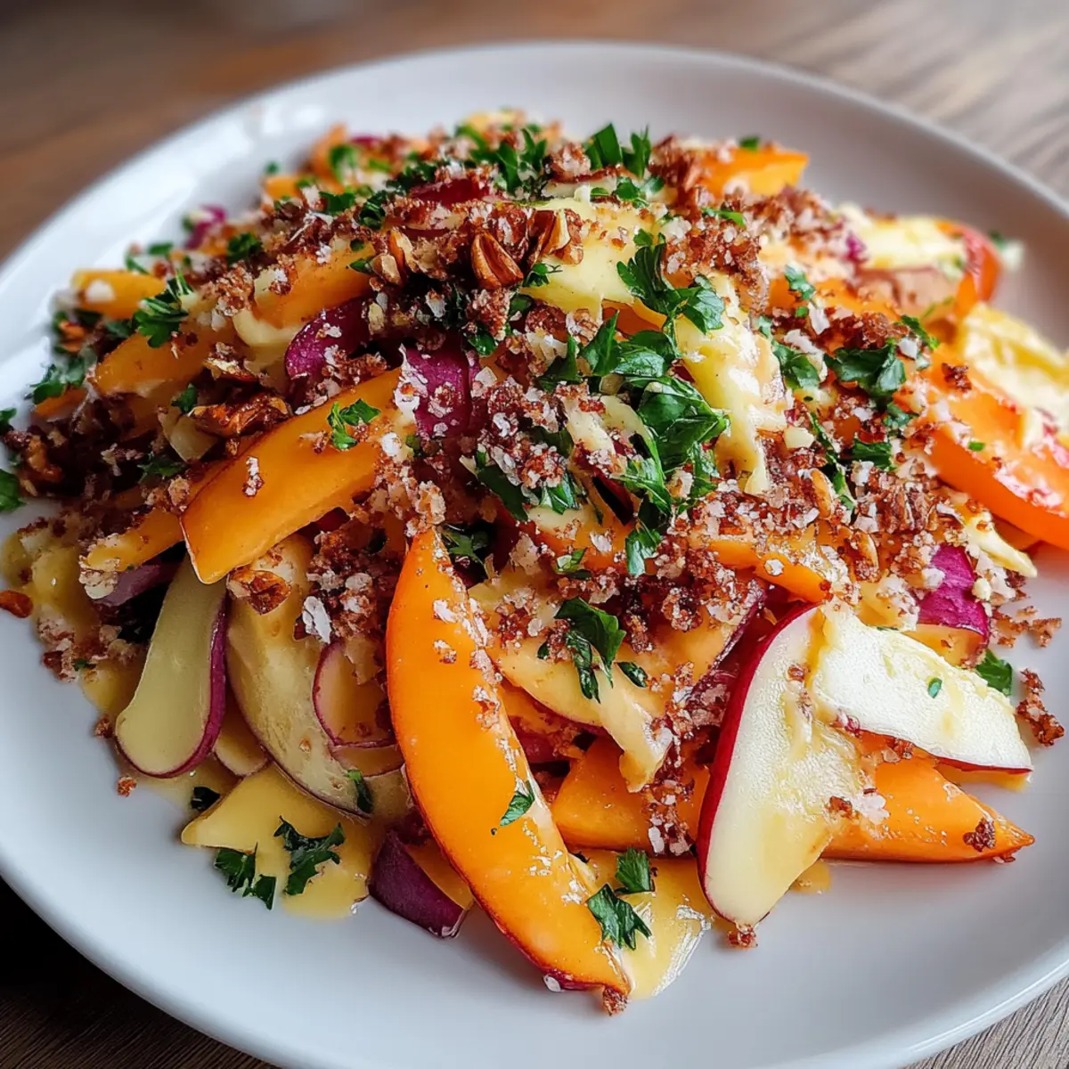 Crunchy Apple Carrot Salad with Creamy Citrus Dressing