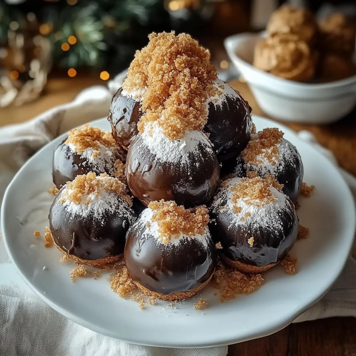 Decadent Spiced Gingerbread Truffles with Creamy Chocolate Coating