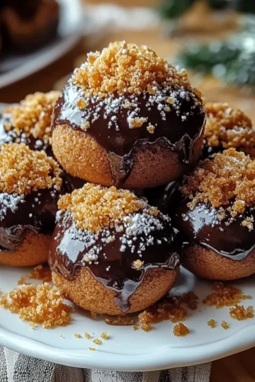 Decadent Spiced Gingerbread Truffles with Creamy Chocolate Coating