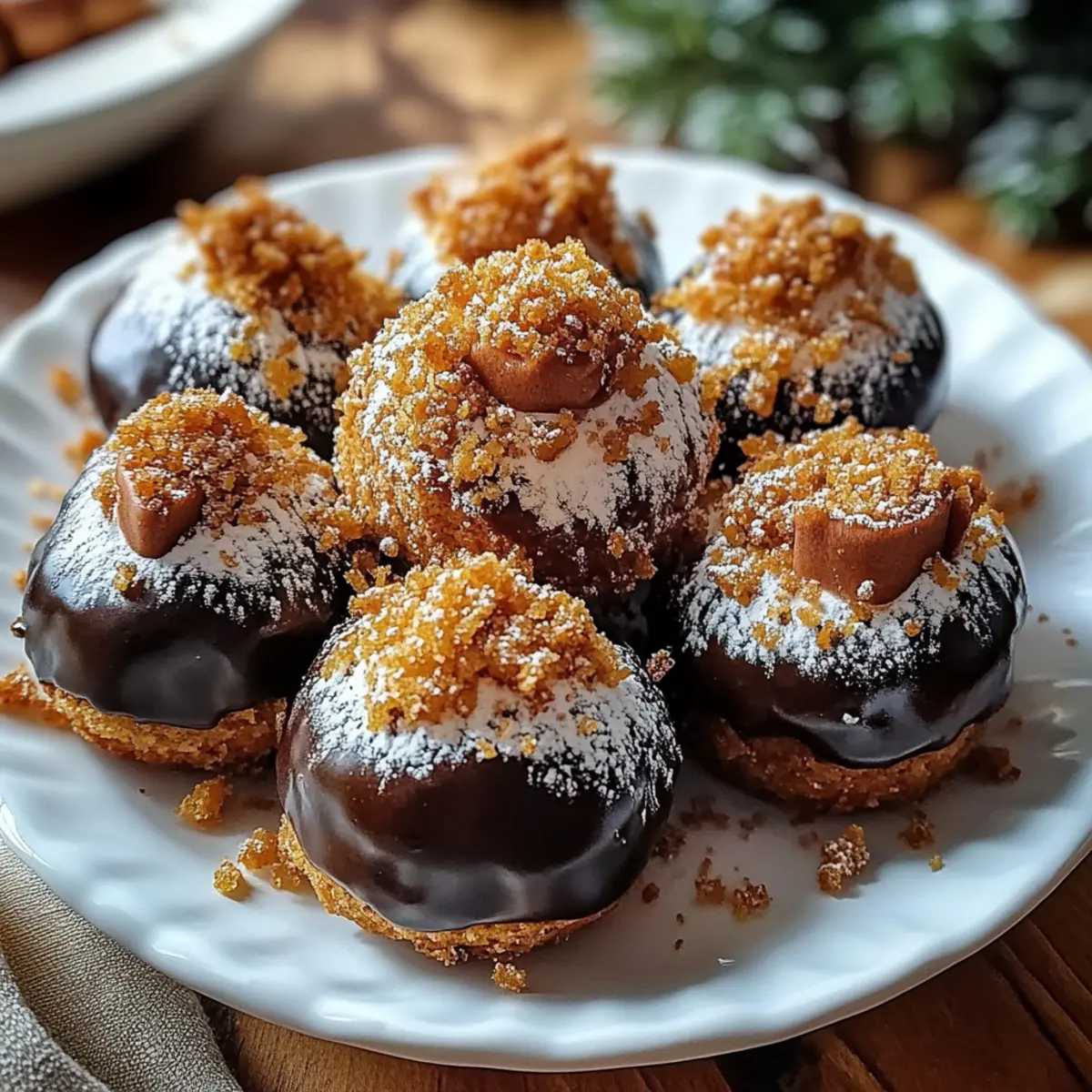 Decadent Spiced Gingerbread Truffles with Creamy Chocolate Coating