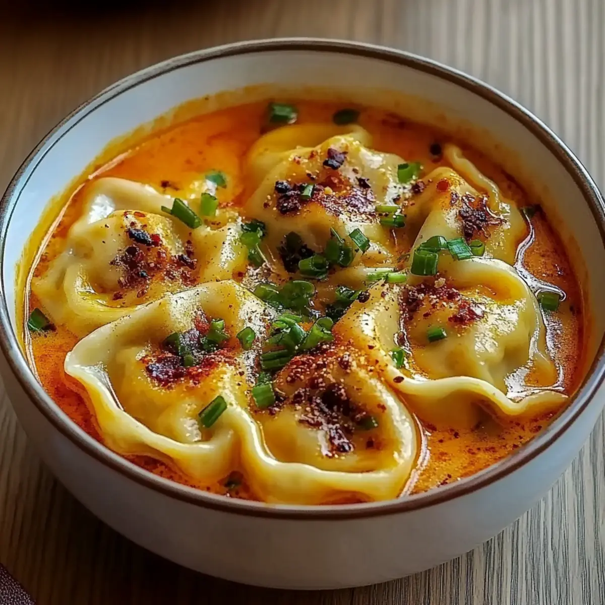 Dumplings Curry Soup