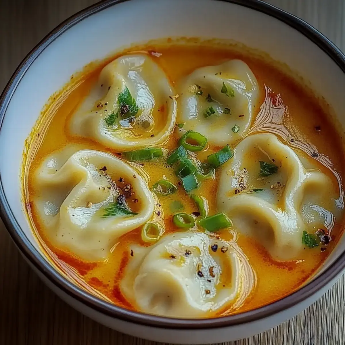 Dumplings Curry Soup