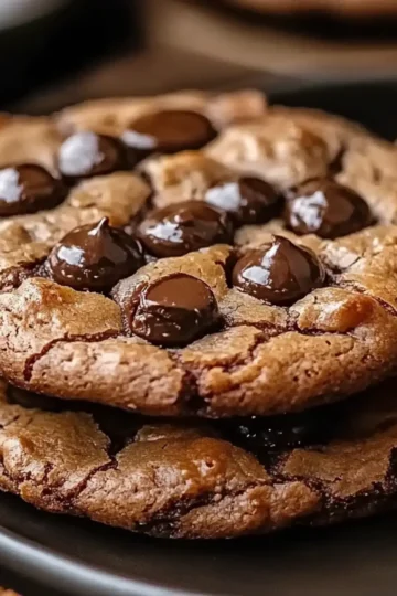 Espresso Chocolate Fudge Cookies