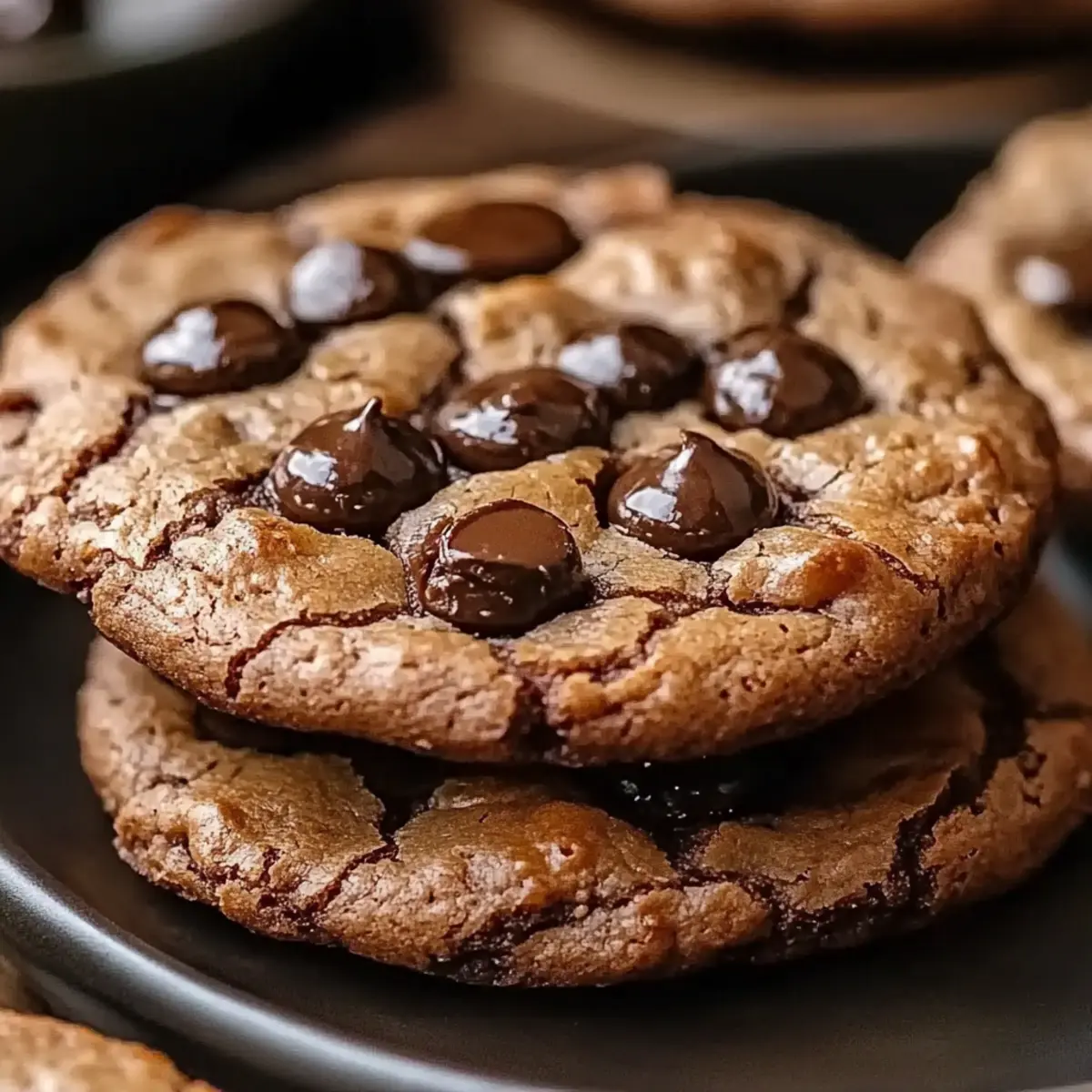 Espresso Chocolate Fudge Cookies