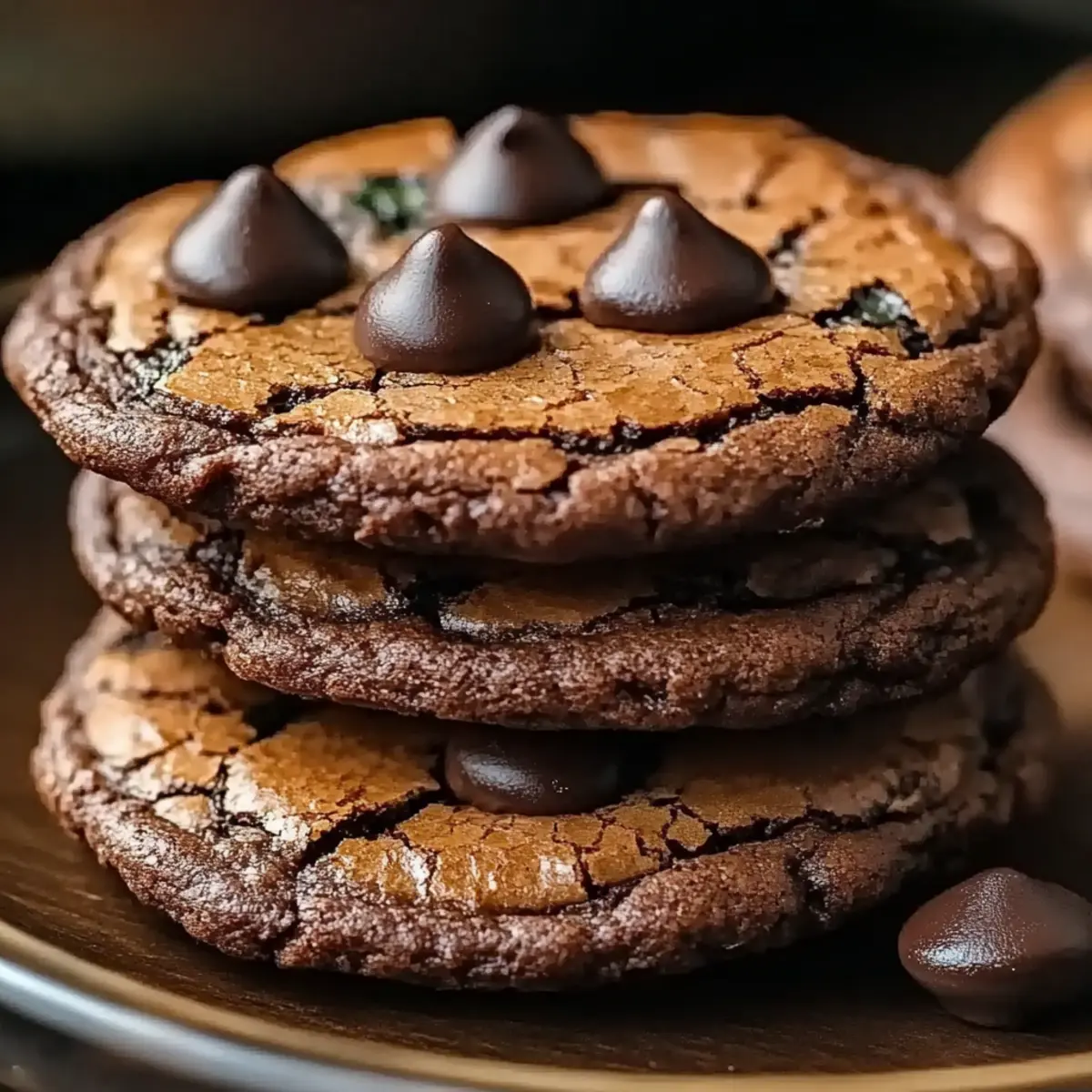 Espresso Chocolate Fudge Cookies