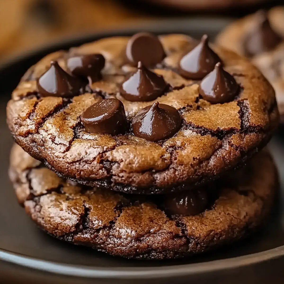 Espresso Chocolate Fudge Cookies