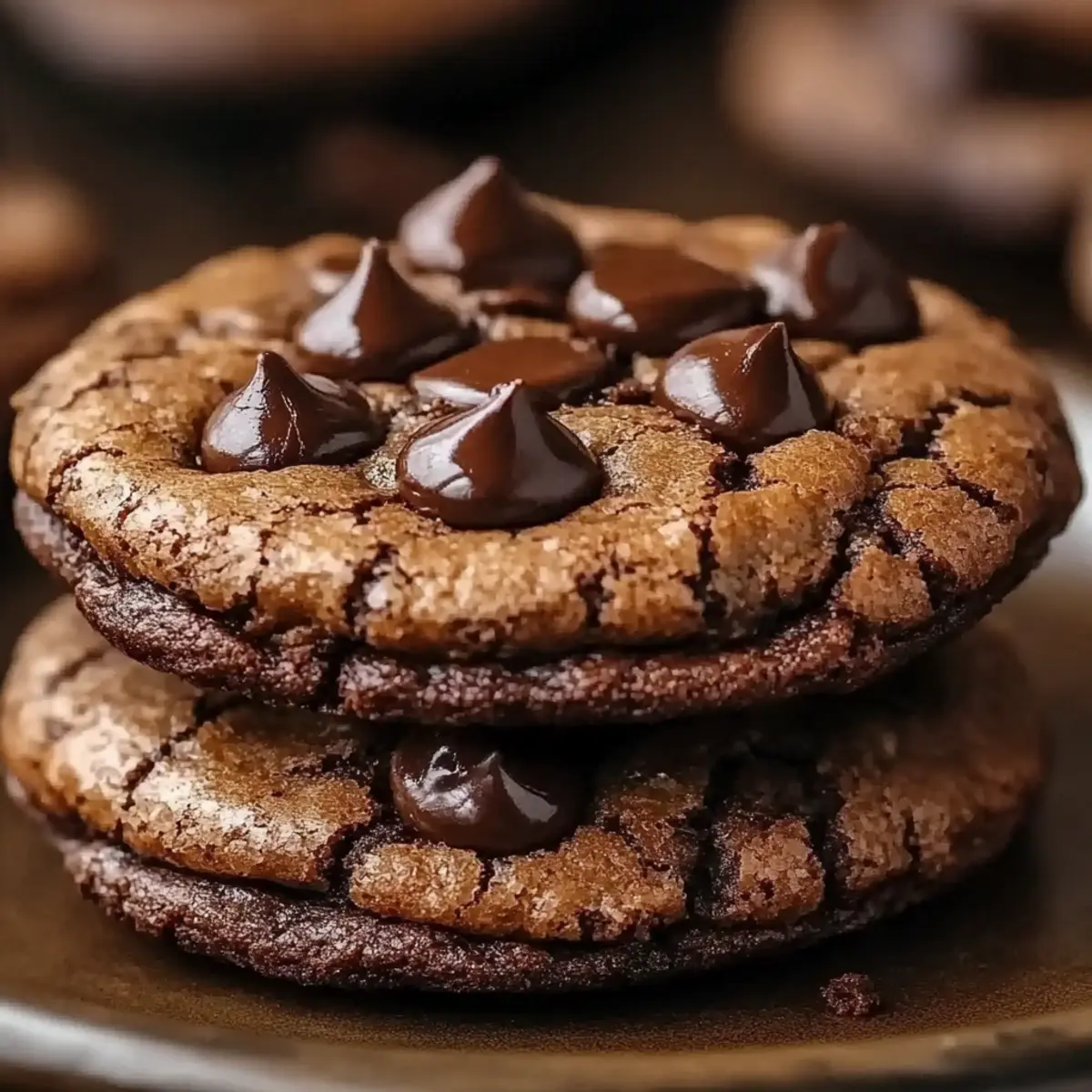 Espresso Chocolate Fudge Cookies