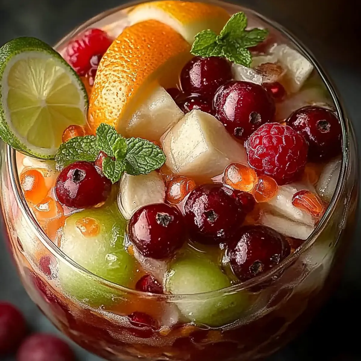 Festive White Christmas Sangria