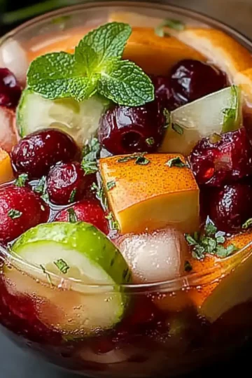 Festive White Christmas Sangria