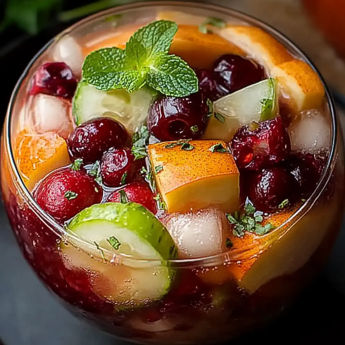 Festive White Christmas Sangria