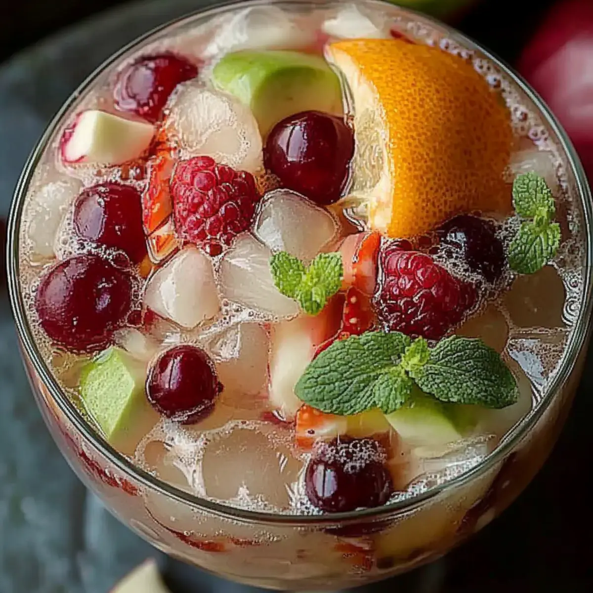 Festive White Christmas Sangria