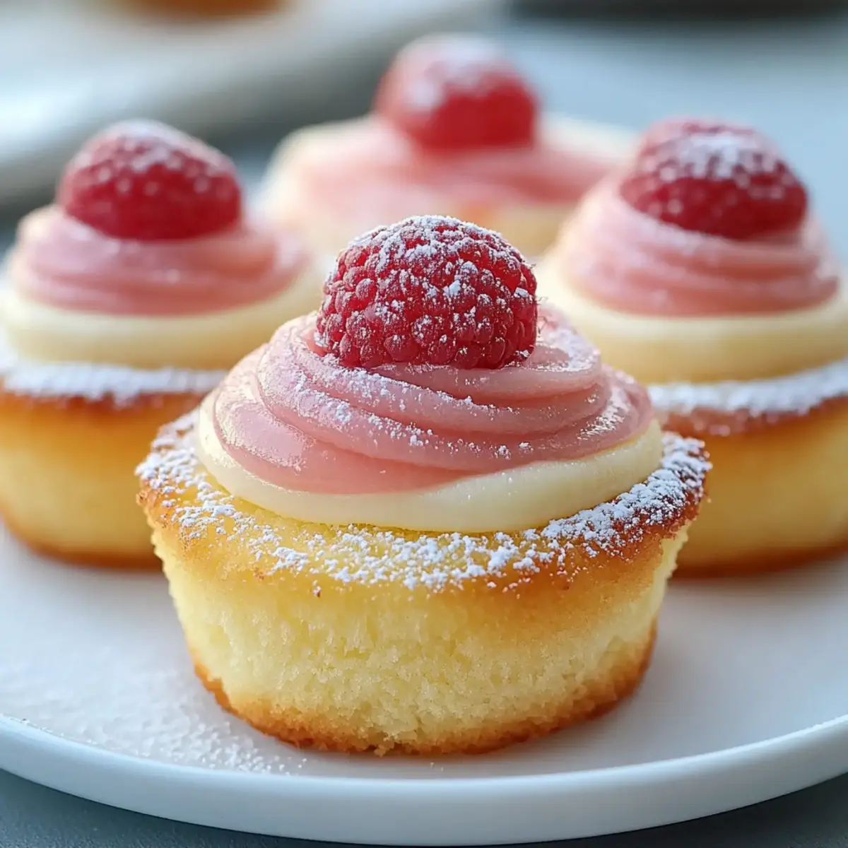 Fluffy Japanese Cotton Cheesecake Cupcakes