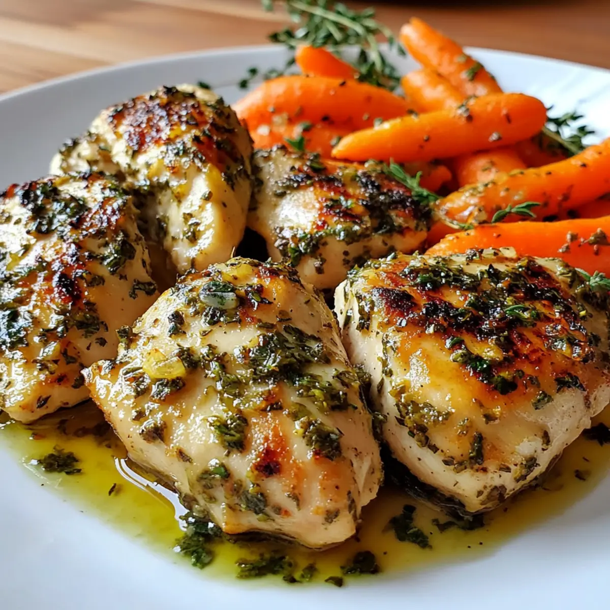 Garlic Herb Chicken & Carrot Plate