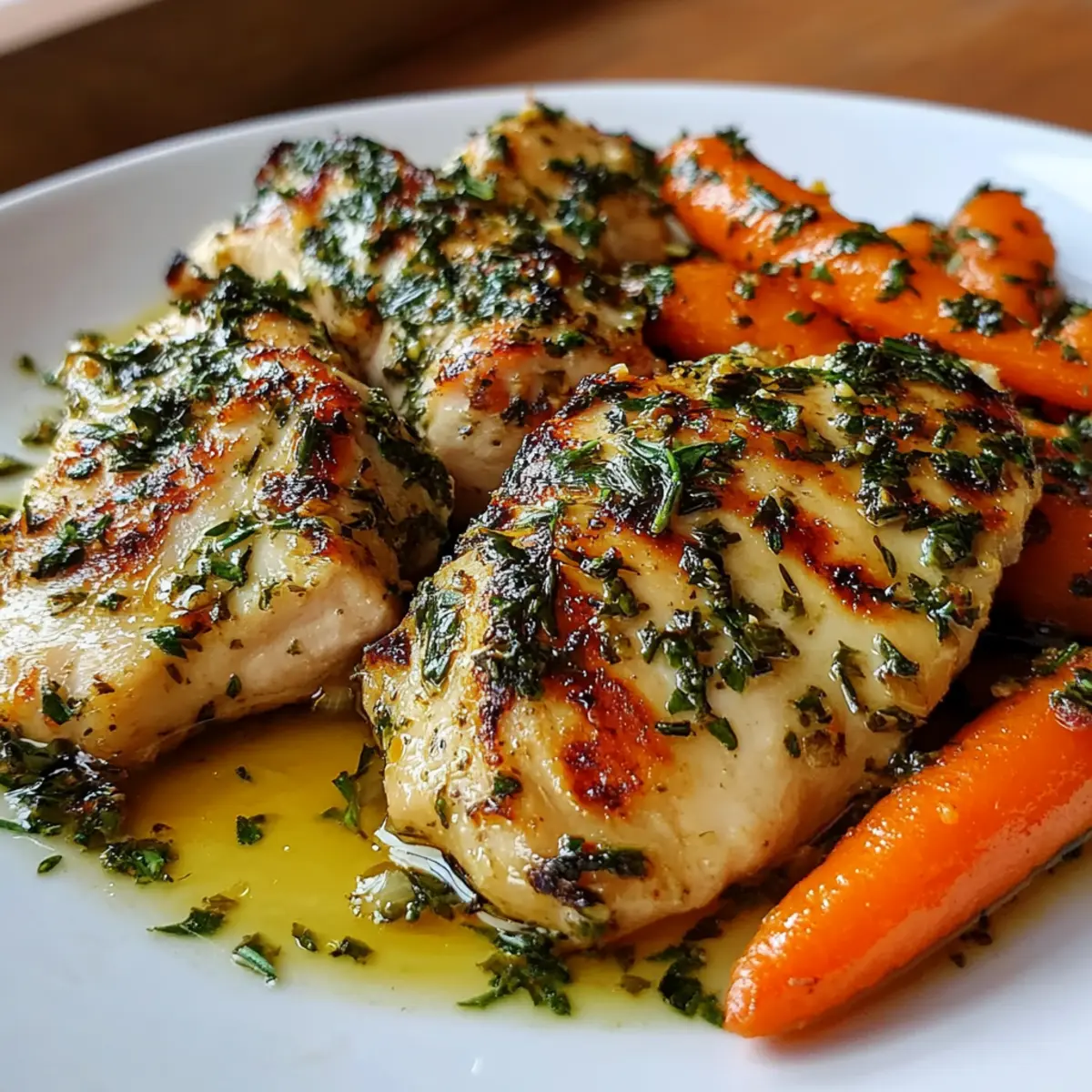 Garlic Herb Chicken & Carrot Plate
