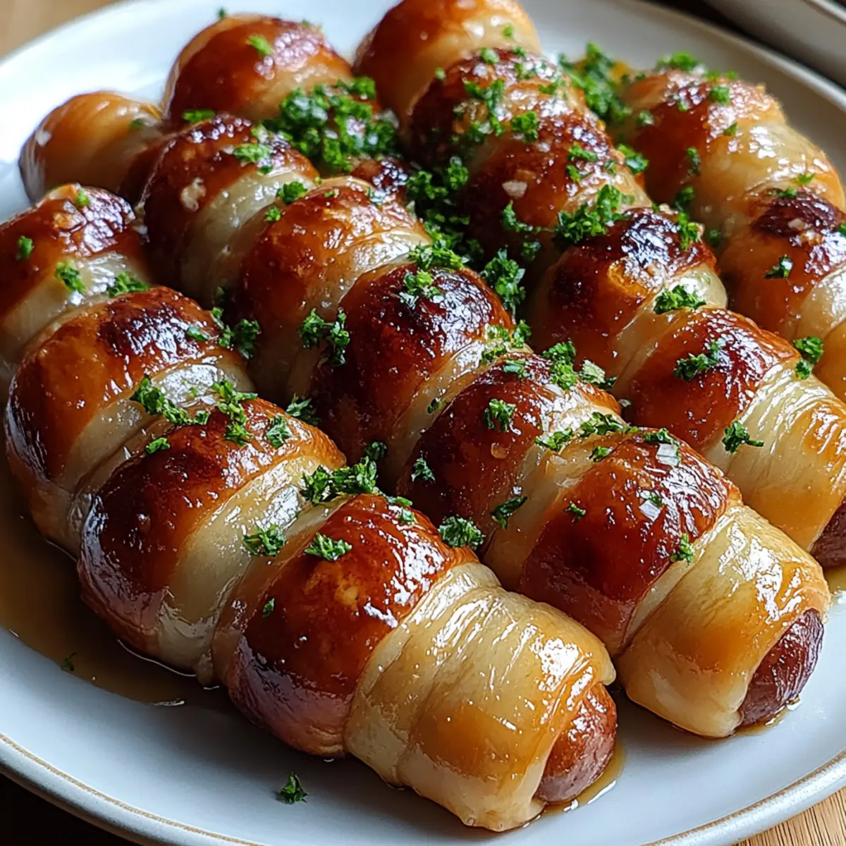 Glazed Pigs In a Blanket