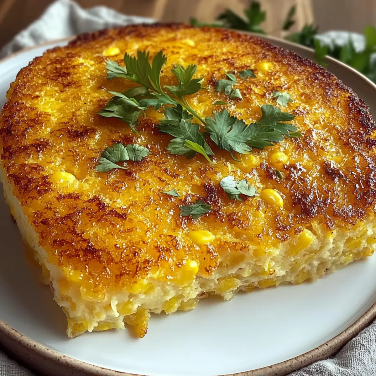 Golden Honey-Glazed Corn Casserole