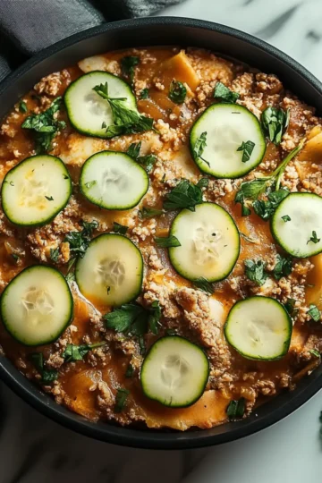 Ground Turkey and Zucchini Skillet