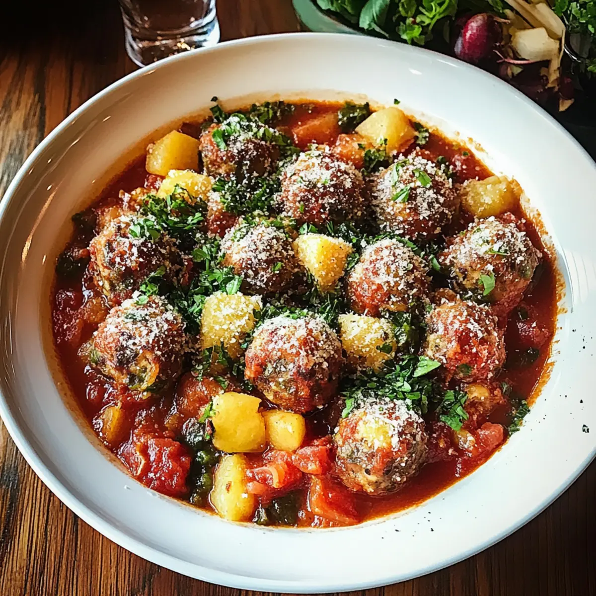 Hearty Spiced Italian Meatball Stew