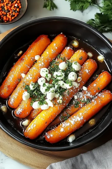 Honey Garlic Butter Roasted Carrots