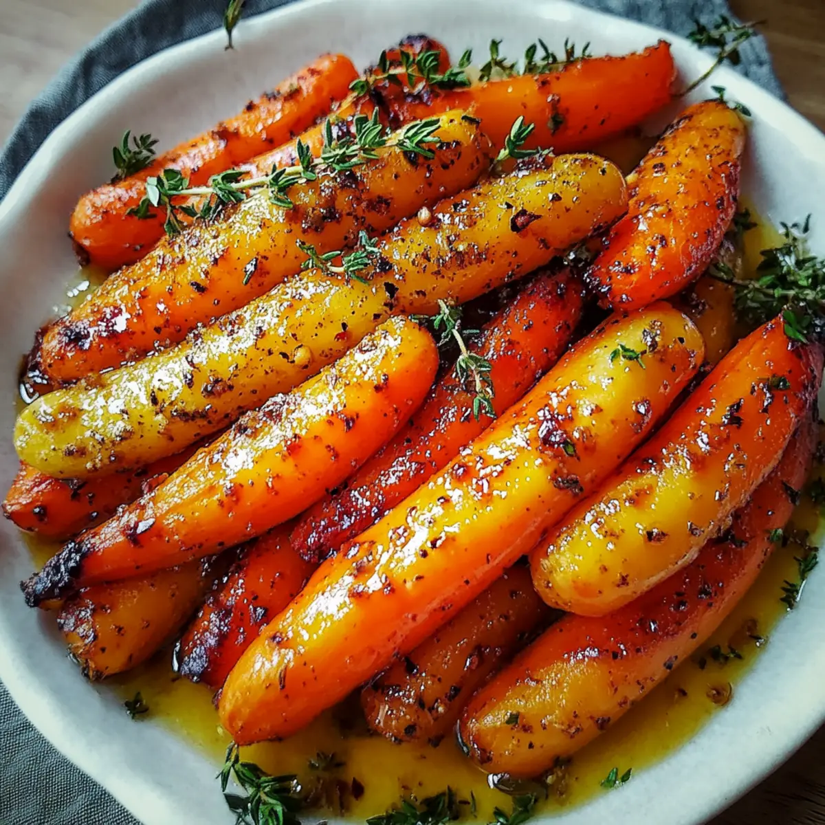 Honey Roasted Carrots with Thyme