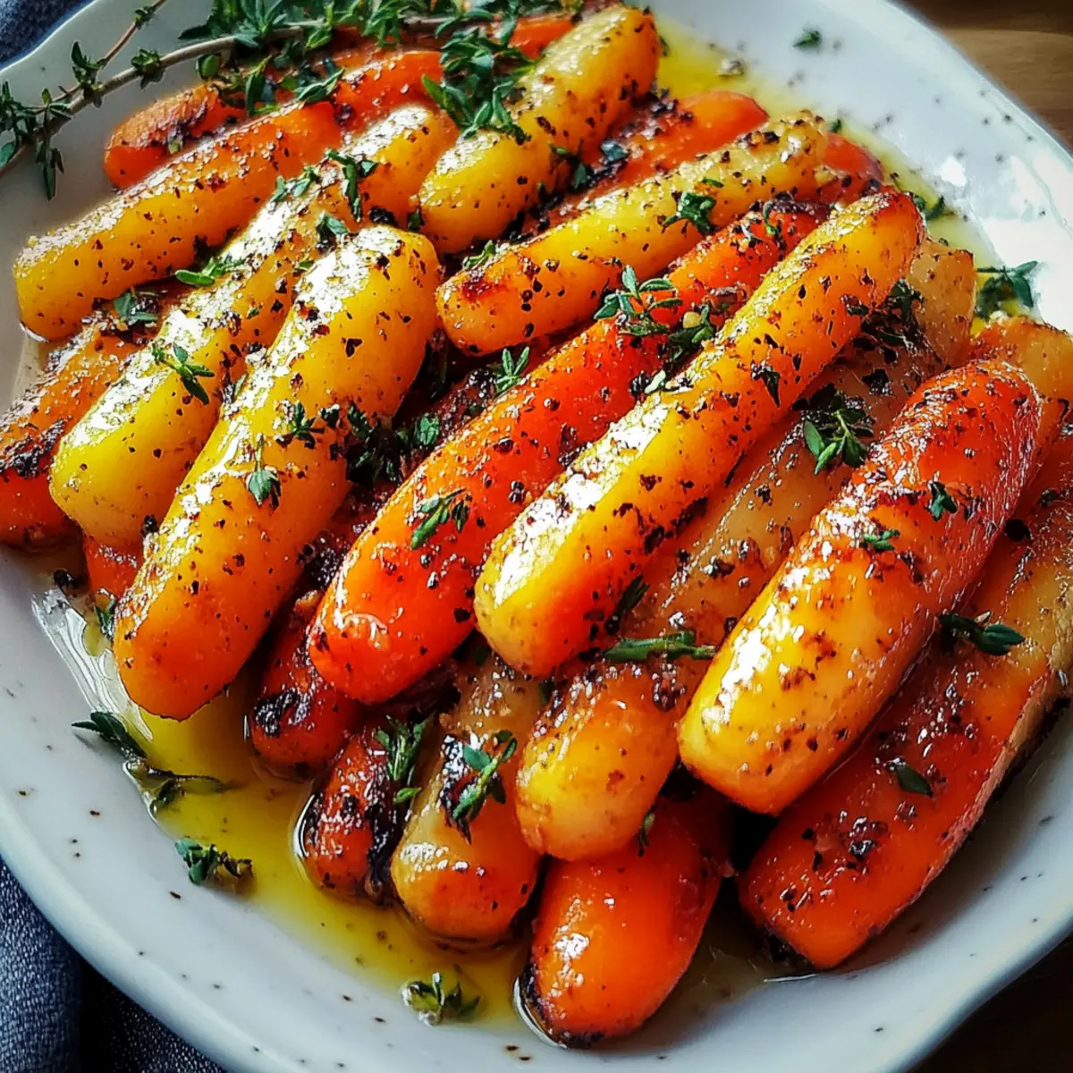 Honey Roasted Carrots with Thyme