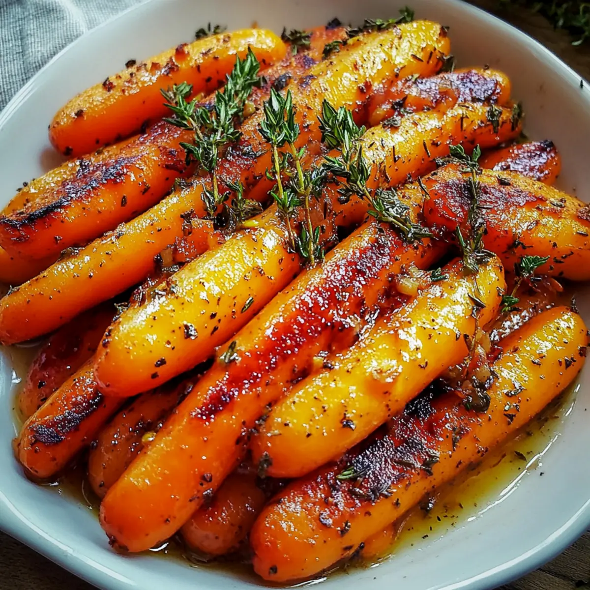 Honey Roasted Carrots with Thyme