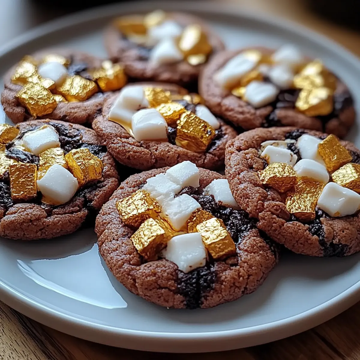 Hot Chocolate Cookies with Mini Marshmallows